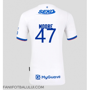 Rangers Mikey Moore #47 Tricou Fotbal Replică 2025-26 Barbati Deplasare